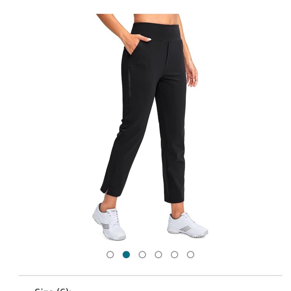 YYV Black Sport Cropped Golf or Yoga pants. Women’s‎ XXL Stretch Plus Sz